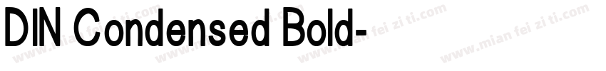 DlN Condensed Bold字体转换